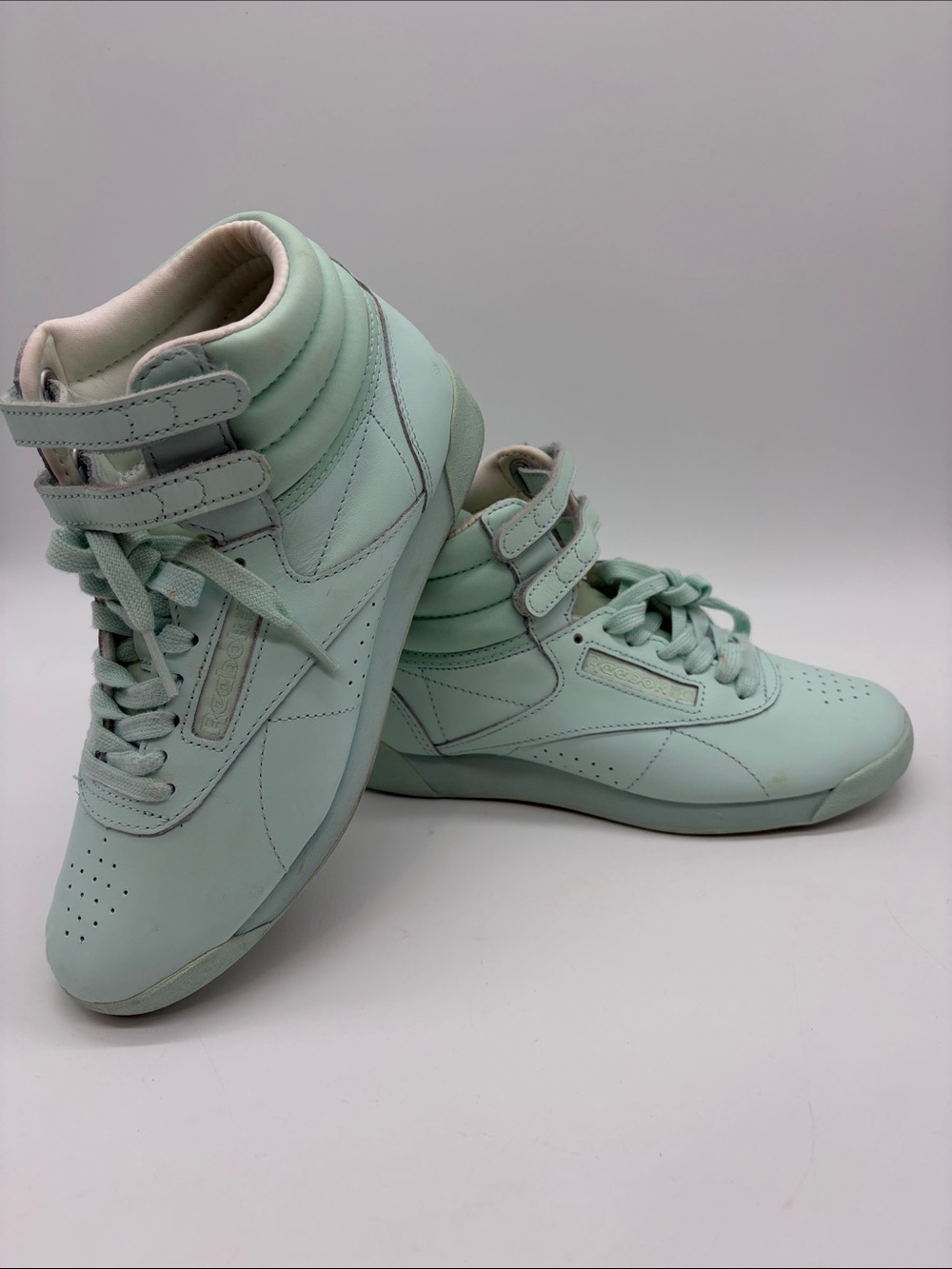 Reebok Classic Women's Freestyle Hi "Mist Green" Style BS7863
